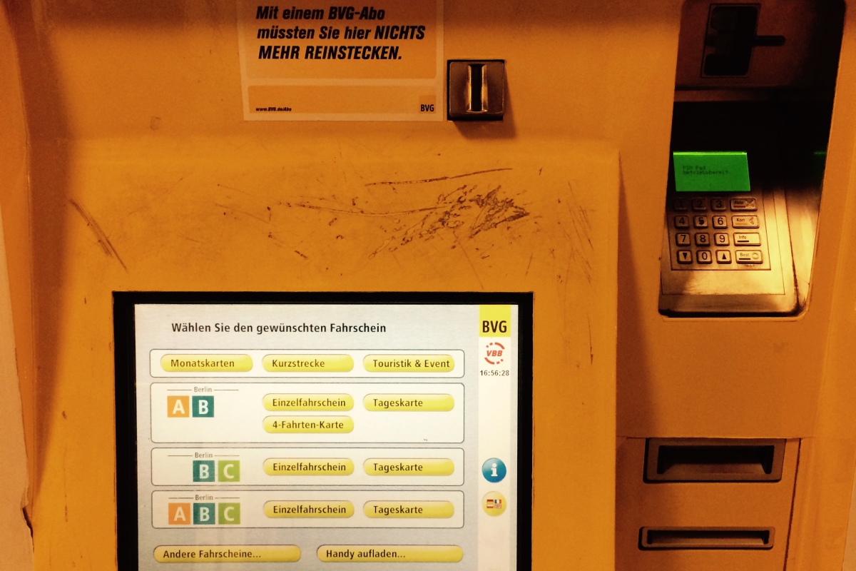 BVG Automaten funktionieren nicht